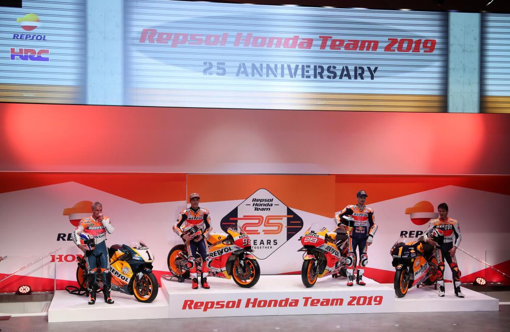 Las imágenes de la presentación del Repsol Honda.