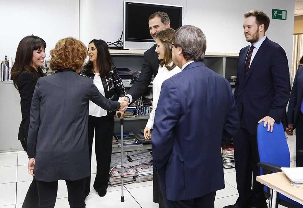 Los Reyes saludan a Andrea Arabia y Mayka Sánchez