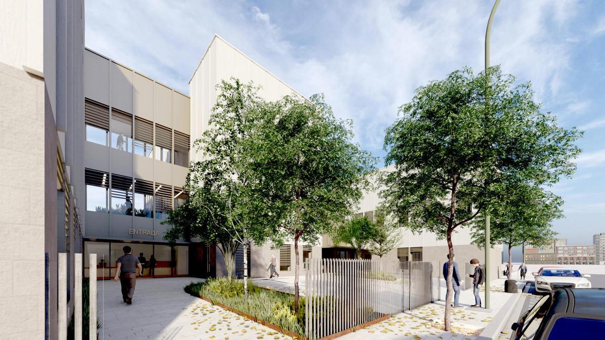 Recreación de cómo será el nuevo centro de salud de Vinaròs.