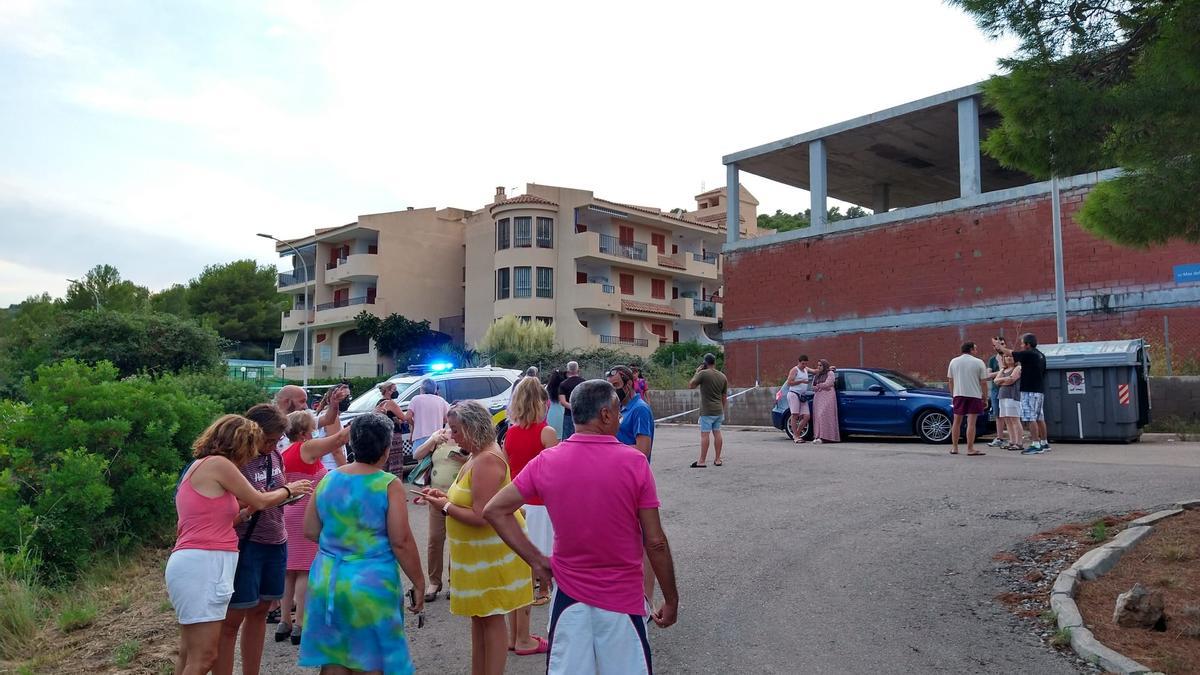 Consternación entre los vecinos de la urbanización afectada en Peñíscola.