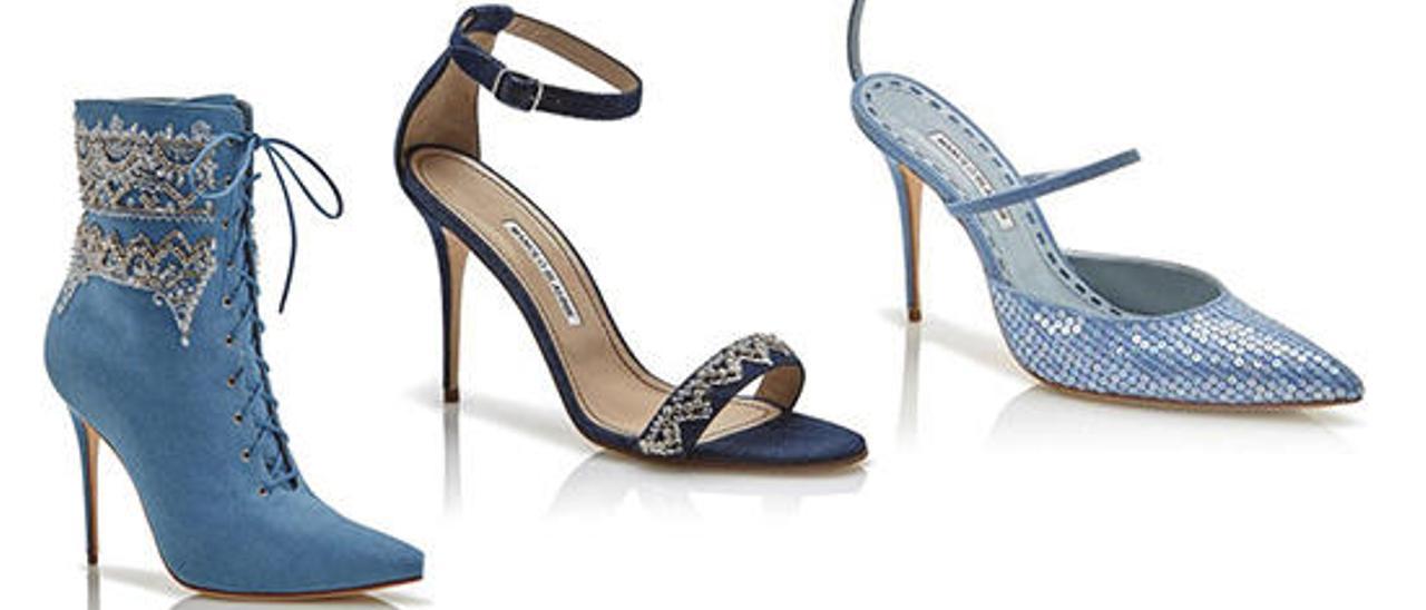 Diseños de Manolo Blahnik.