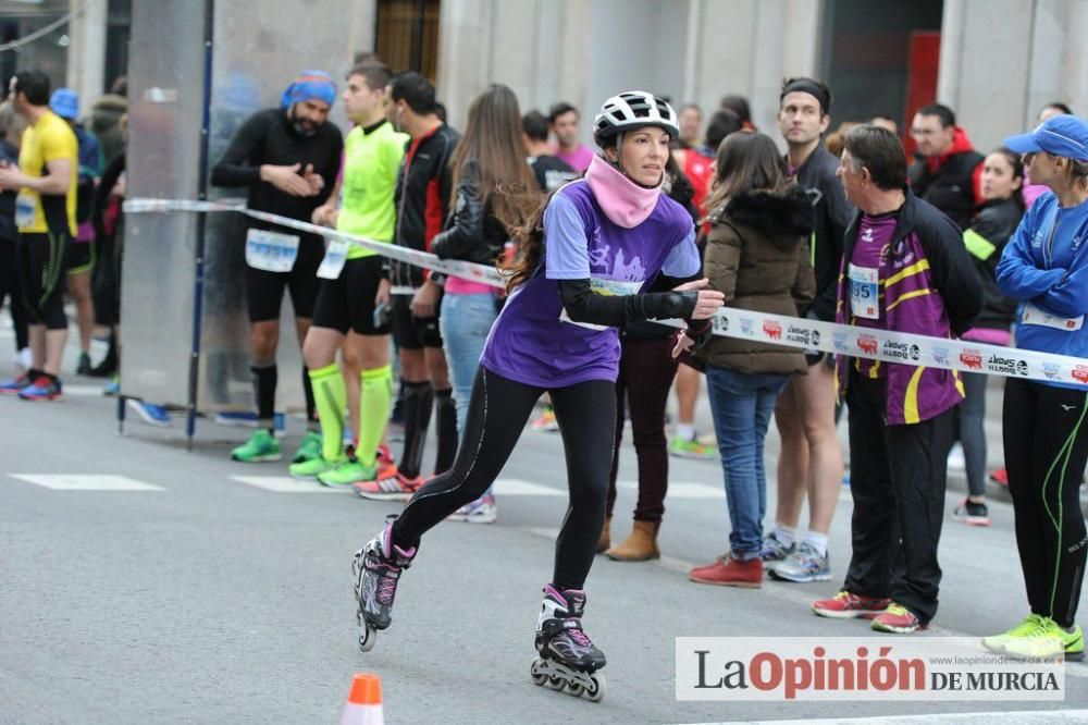 Murcia Maratón. Patinadores en carrera