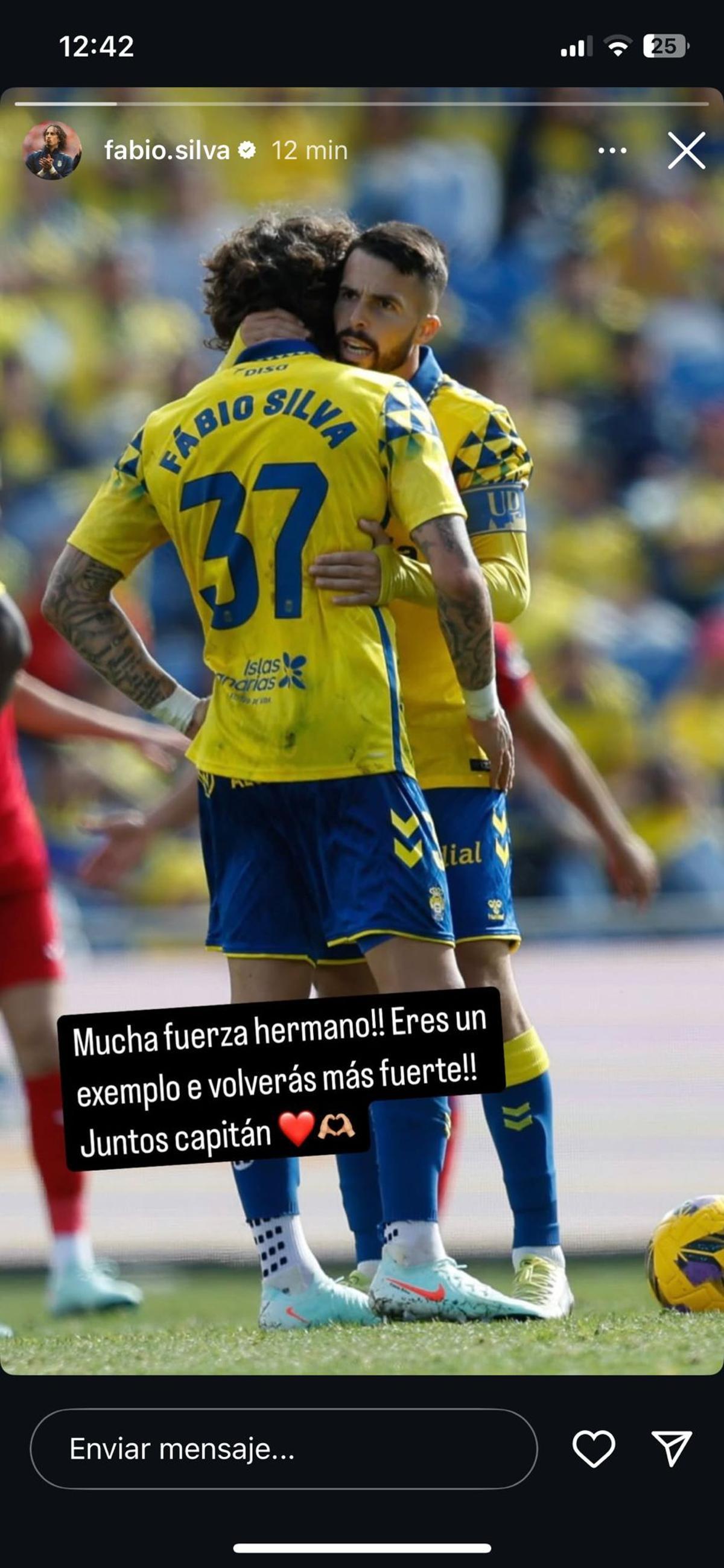 El mensaje de Fábio Silva.