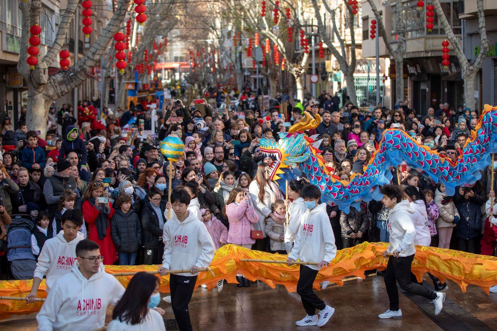 Tanzende Drachen: So bunt feiert Palma de Mallorca das chinesische Neujahrsfest