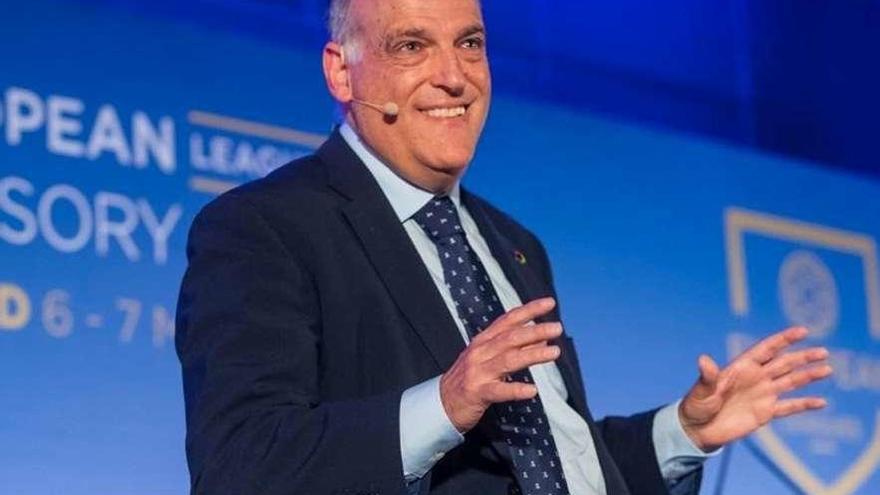 El presidente de la LaLiga, Javier Tebas. // Europa Press