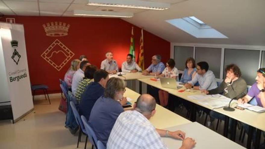 Ple del Consell Comarcal del Berguedà, ahir al vespre