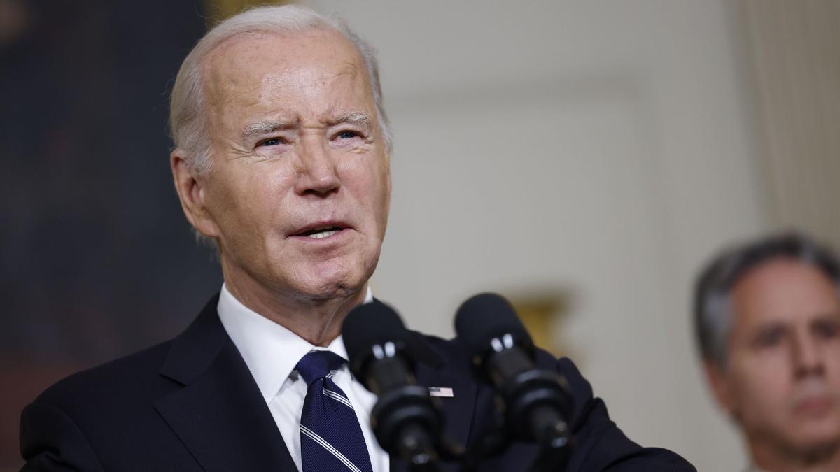 El presidente de EEUU, Joe Biden, durante la rueda de prensa que ha ofrecido este martes.