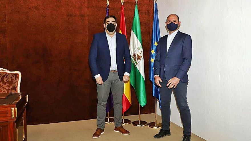 Rafael Amor, presidente de ATA Andalucía, y Miguel Ruz.