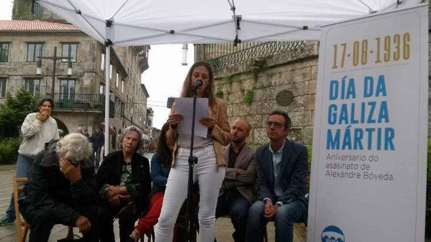 Mar Blanco, durante su intervención en el acto.