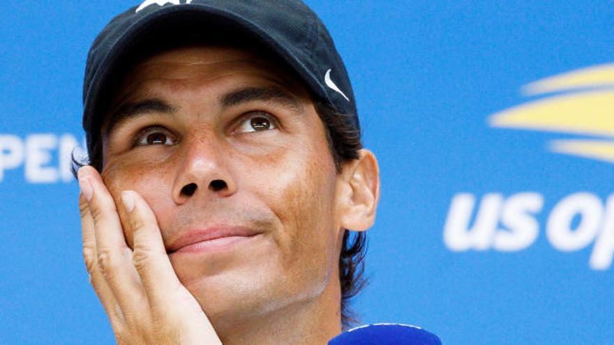 Rafa Nadal, en el media day del viernes.