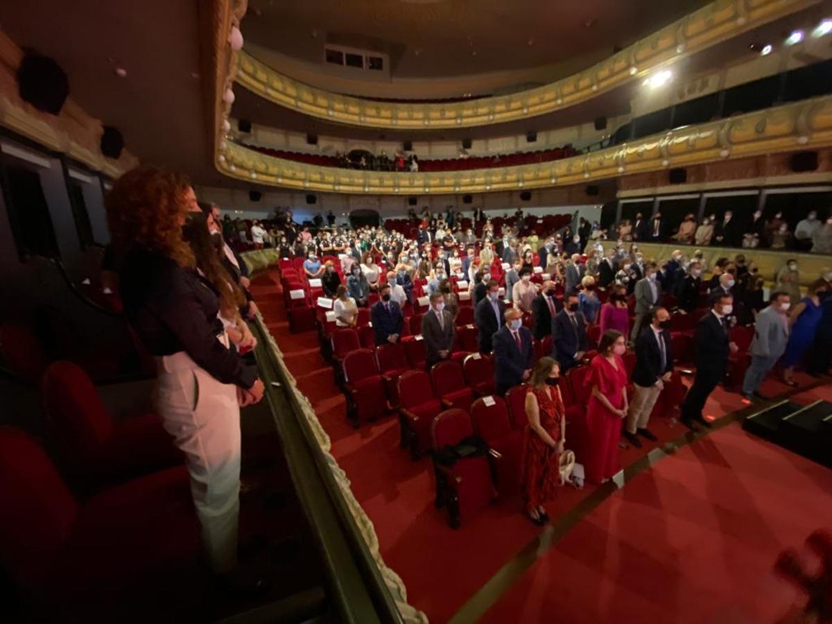 Aspecto que presentaba el Gran Teatro de Elche