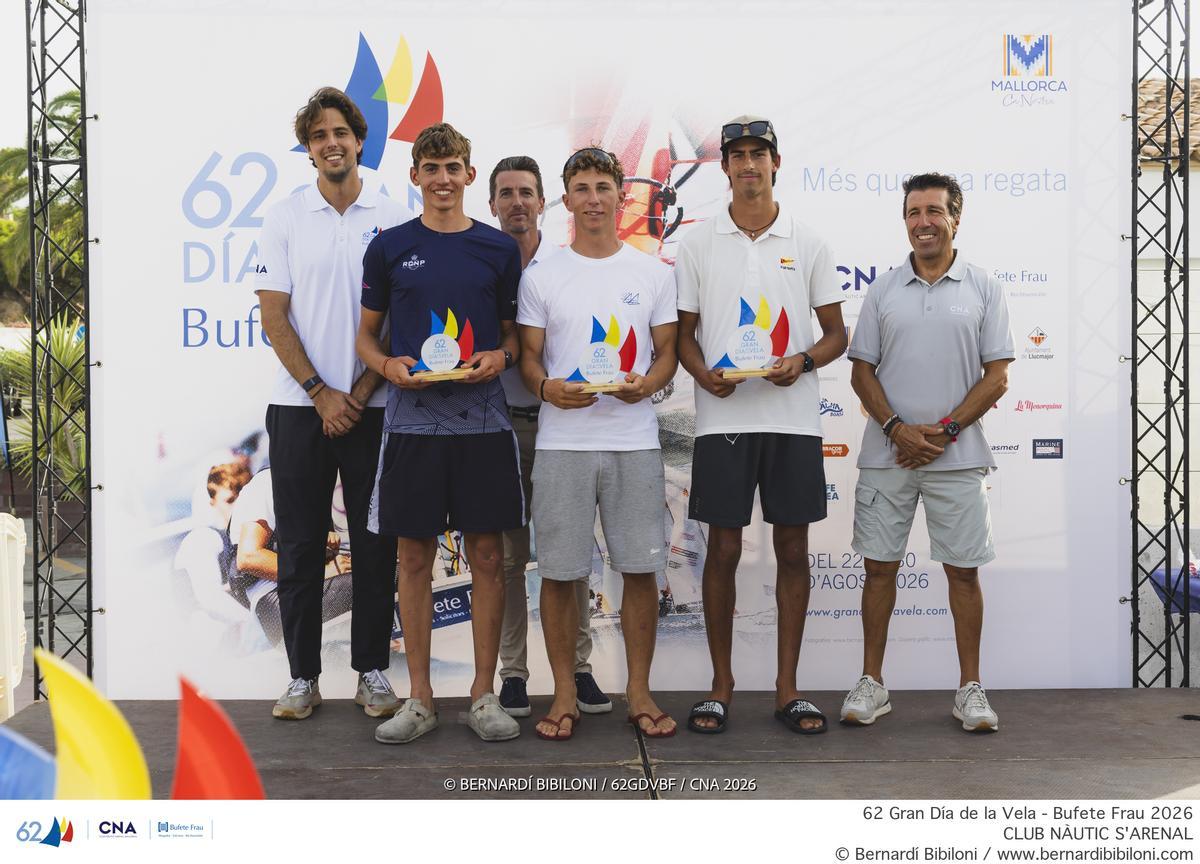 Imagen del podio masculino del primer bloque de competición