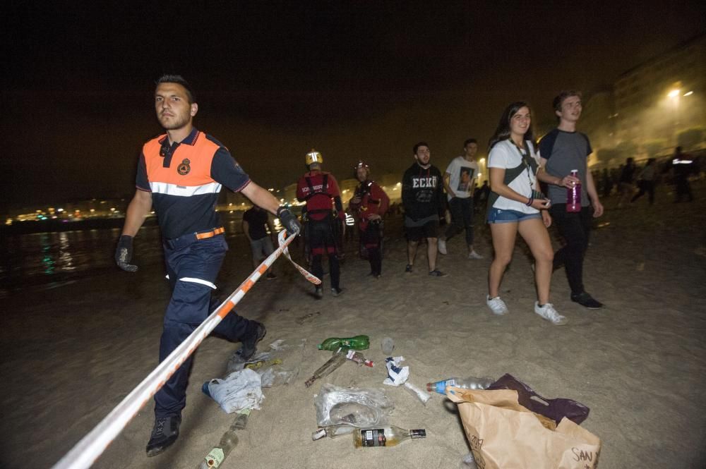 Así transcurrió la noche y amanecieron las playas