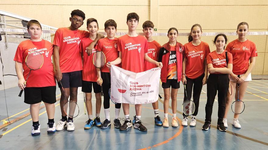 El Bádminton Xàtiva se cuelga tres oros y dos bronces en el torneo sénior de Murcia