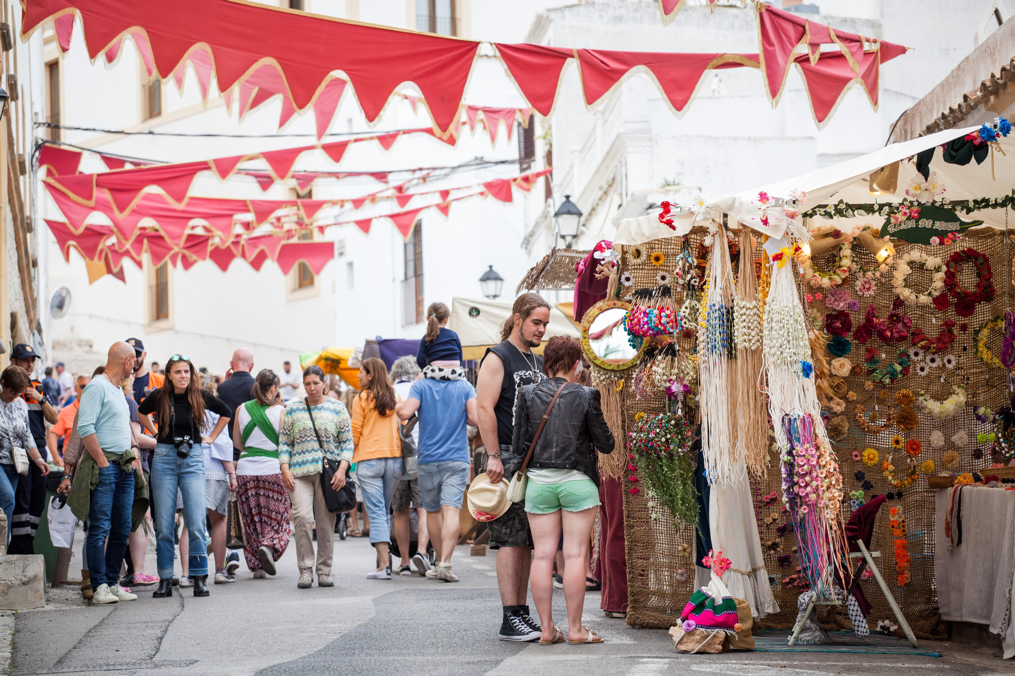 Edición de 2017 de la Feria Medieval de Ibiza.