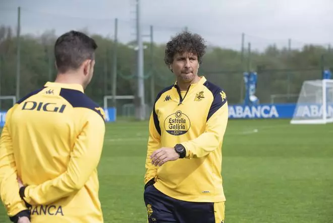 El Dépor prepara el partido de Majadahonda