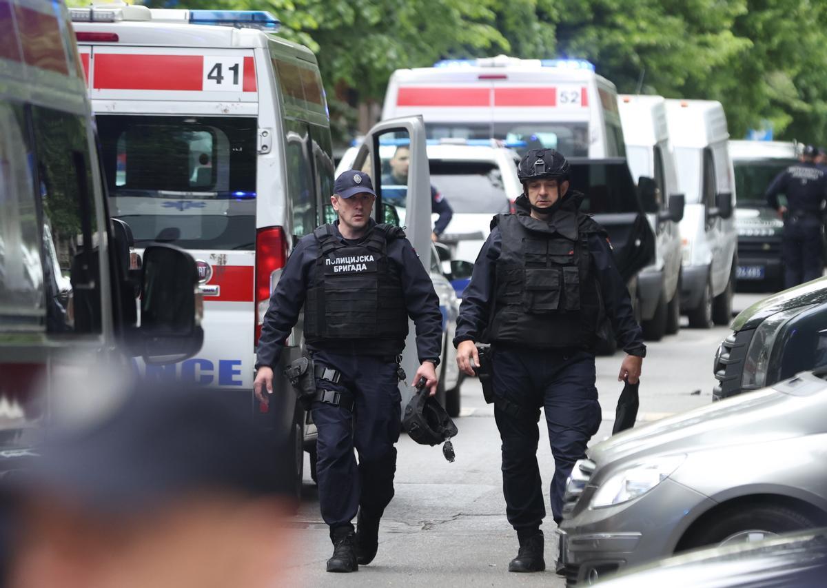 Masacre en una escuela de Belgrado