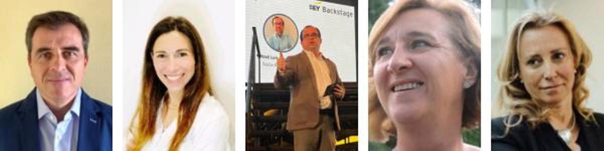 De izquierda a derecha: Pablo Lozano Diana Lodin, José Luis Risco, Victoria Chico De Gracia y Marta Rebull.