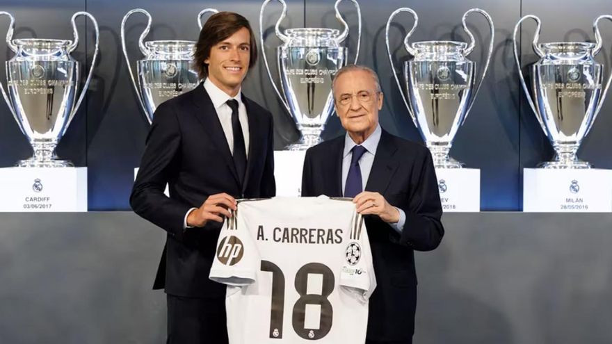 El Real Madrid presenta a Carreras, el regreso más caro de su historia: &quot;Me fui siendo un niño y vuelvo siendo un hombre&quot;