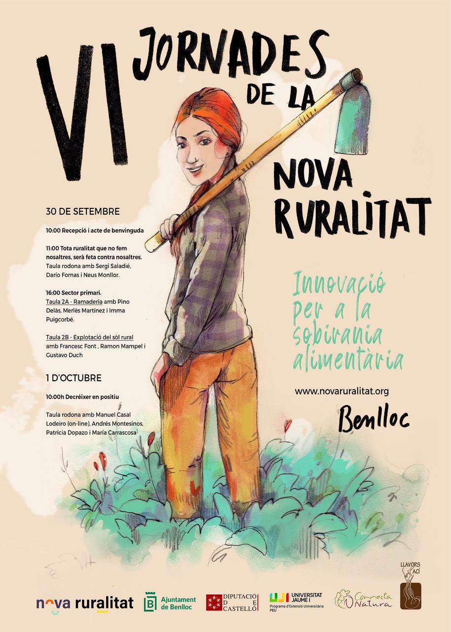 Cartel de las VI Jornades de la Nova Roralitat.