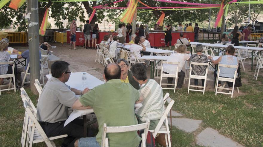 La revetlla de Sant Joan de l&#039;any passat al parc de la Seu de Manresa