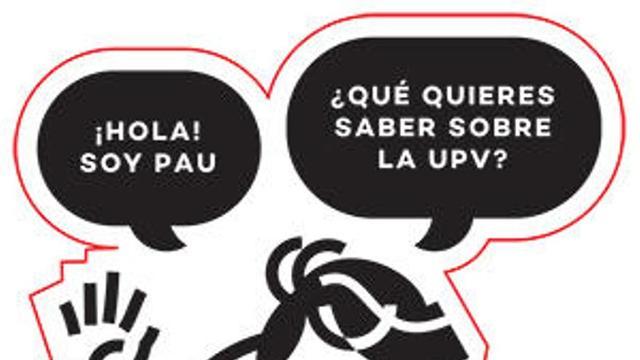 Diseño de Pau, el 'chatbot' de la Politècnica.