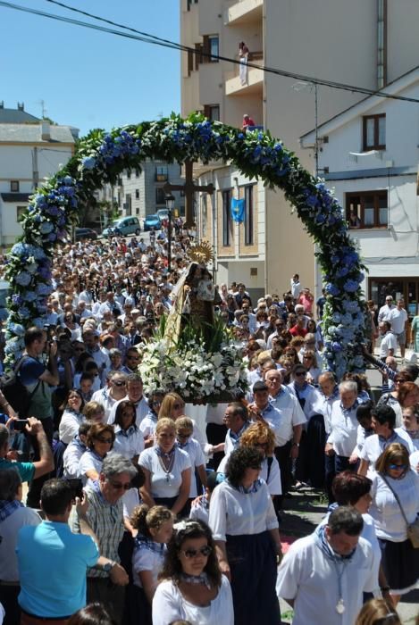 Procesión de la Virgen de El Carmen en Tapia