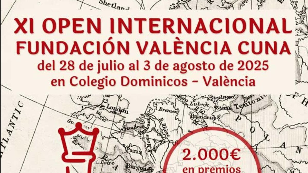 El ‘XI Open Internacional València Cuna’ se disputará del 28 de julio al 3 de agosto en el Colegio Dominicos, calle Isabel la Católica, 25.