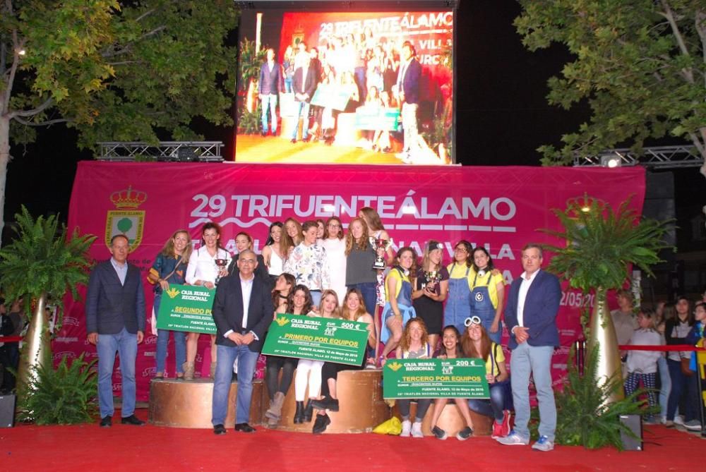 Entrega de premios del Triatlón de Fuente Álamo