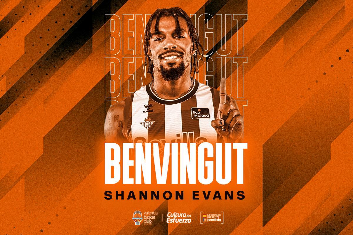 Shannon Evans, nuevo jugador del Valencia Basket