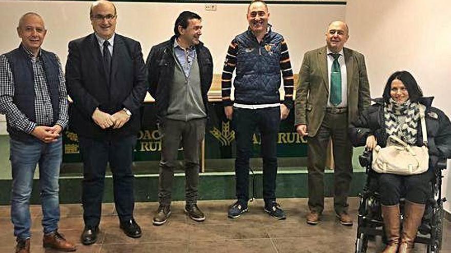 Los participantes en el proyecto de los almuerzos saludables, durante la presentación.