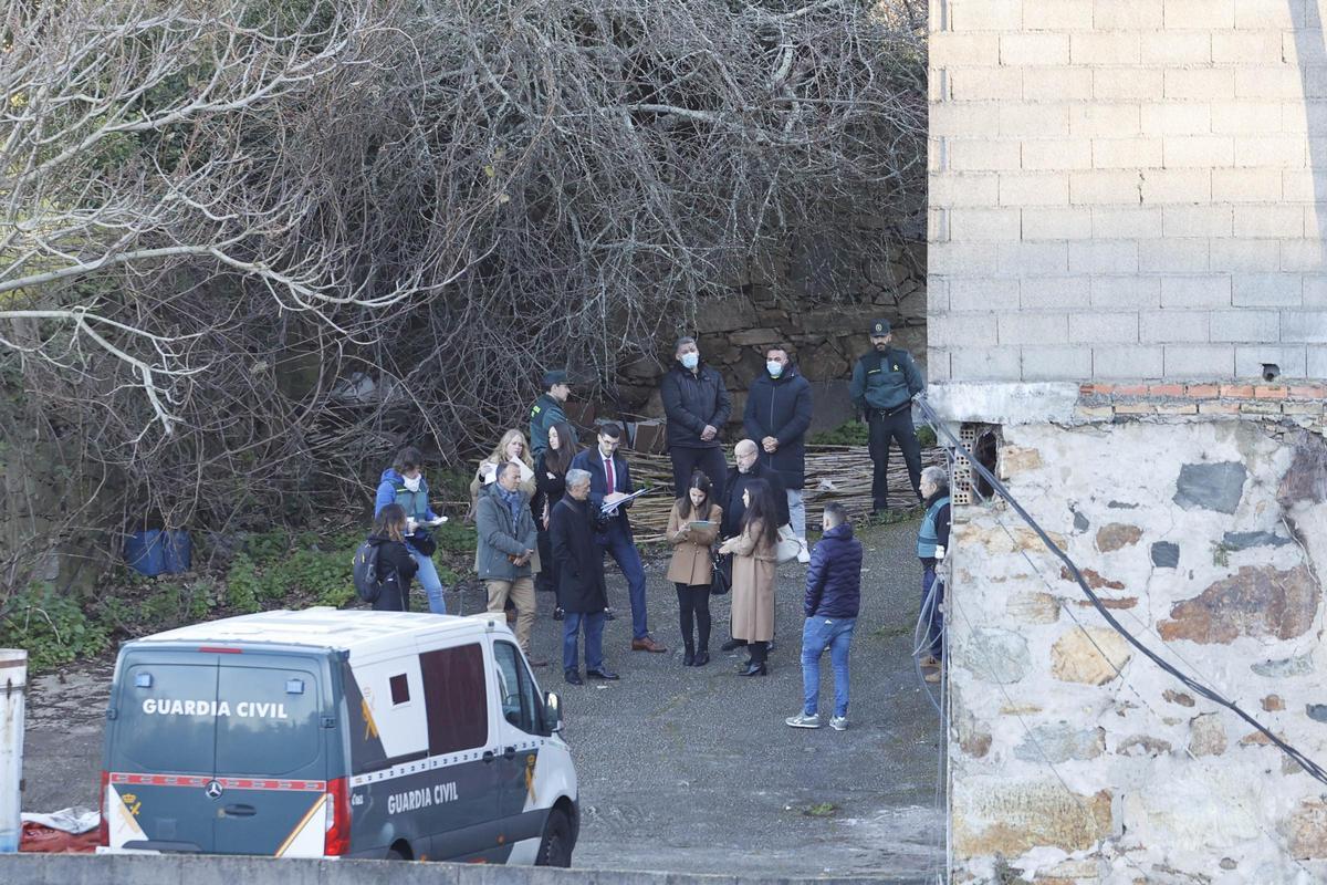 Un momento de la reconstrucción judicial que se hizo de este caso en 2023, con presencia de la comisión judicial.