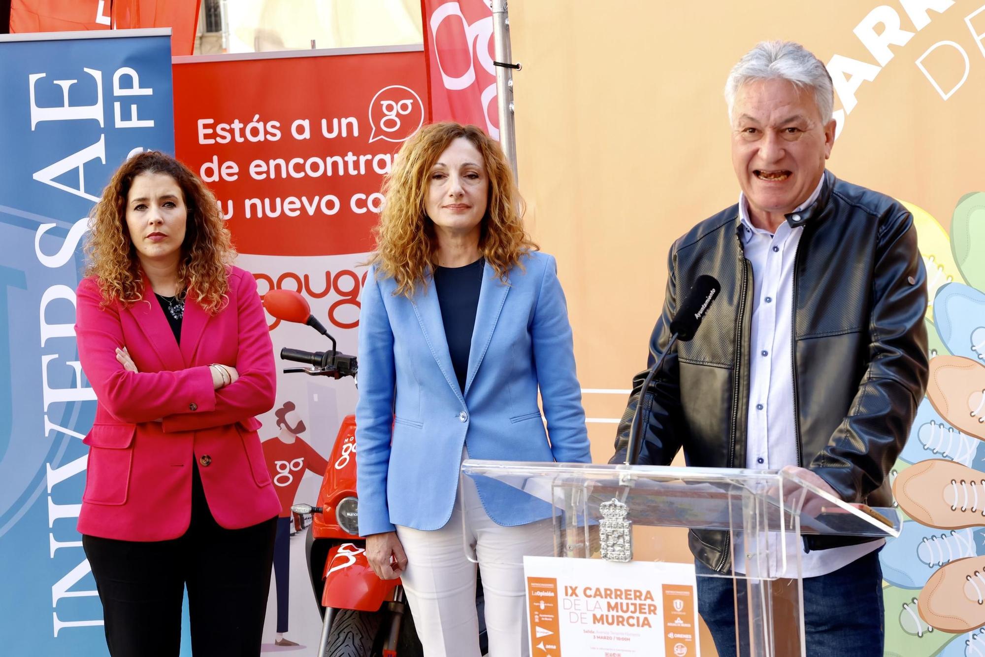 Las imágenes de la presentación de la Carrera de la Mujer 2024 en Murcia