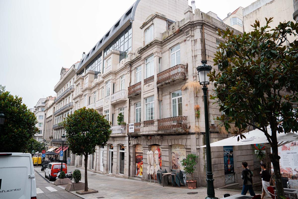 La Plaza de Compostela, zona destacada del centro de la ciudad.