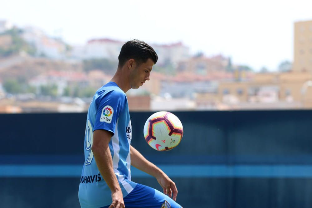 El delantero canario llega a La Rosaleda para acabar con la falta del gol del equipo en los últimos encuentros de preparación