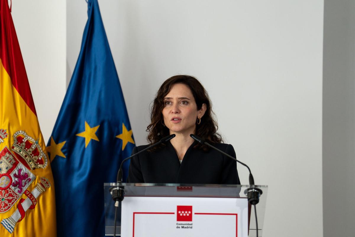 La presidenta de la Comunidad de Madrid, Isabel Díaz Ayuso.