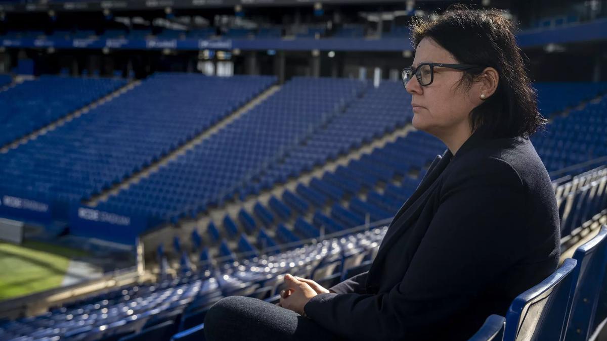 Dolors Ribalta, directora del RCD Espanyol femenino, en Cornellà