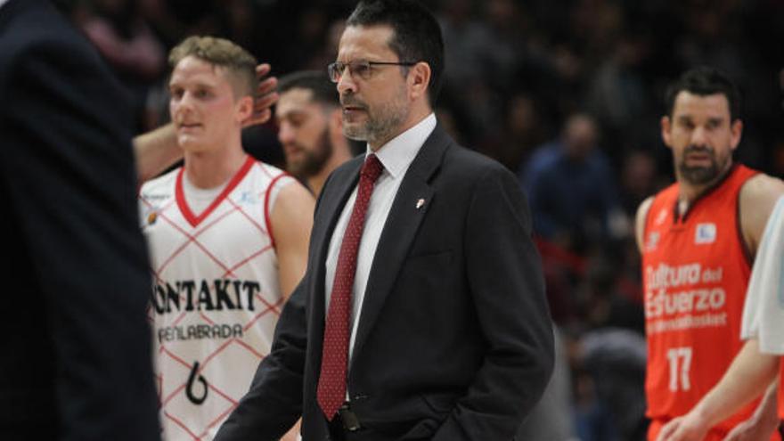 Pedro Martínez durante el partido.