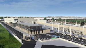 Imagen del futuro Centro Operativo del tranvía del Camp de Tarragona en Vila-seca, el TramCamp.