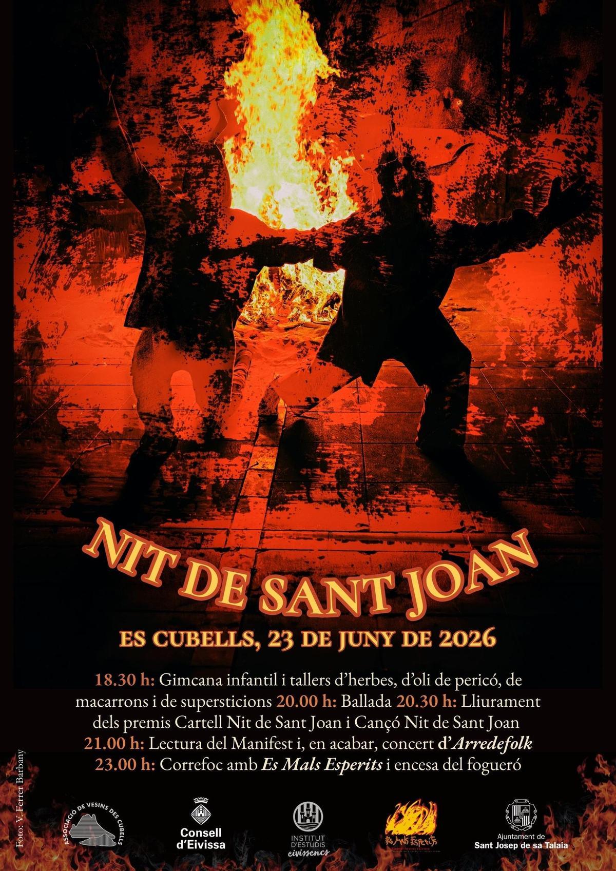 El cartel oficial de la 'Nit de Sant joan' de Es Cubells