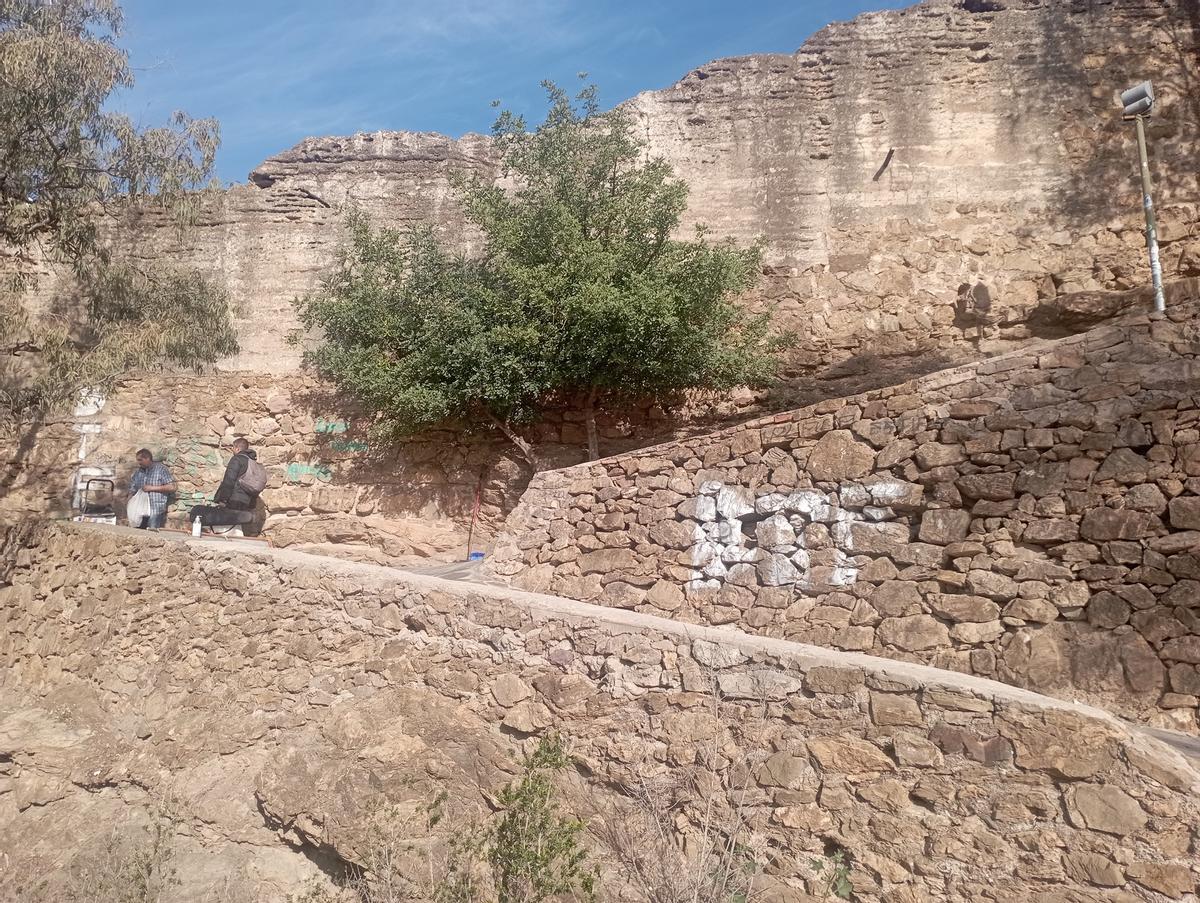 Subida al Castillo de Gibralfaro esta semana.