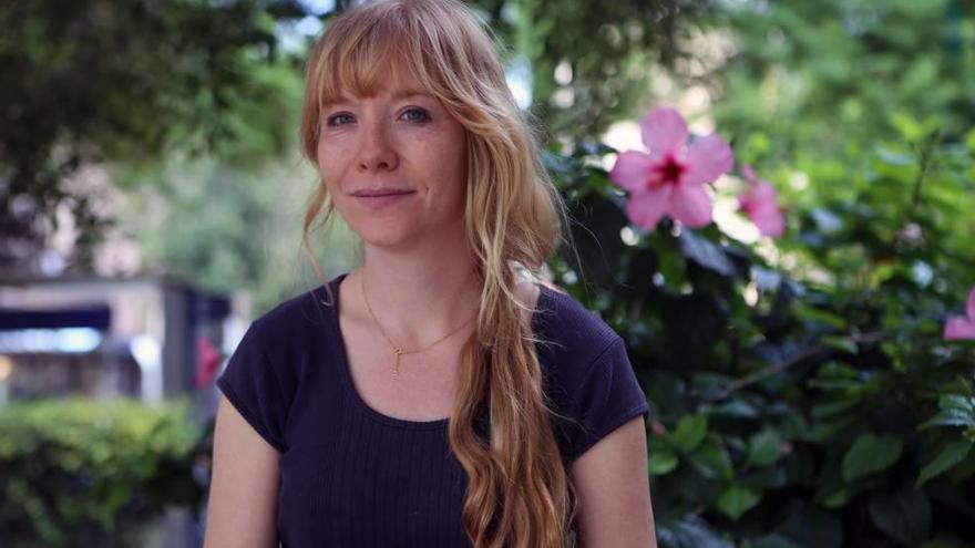 La francesa Chloé Cruchandet, ayer en sa Feixina.