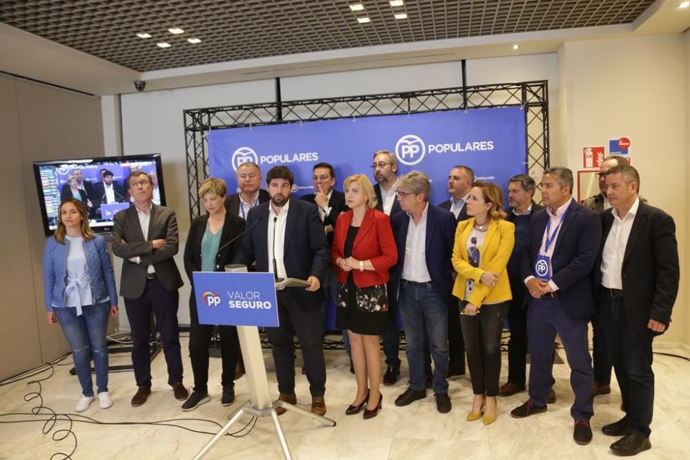 Noche electoral en la sede del PP