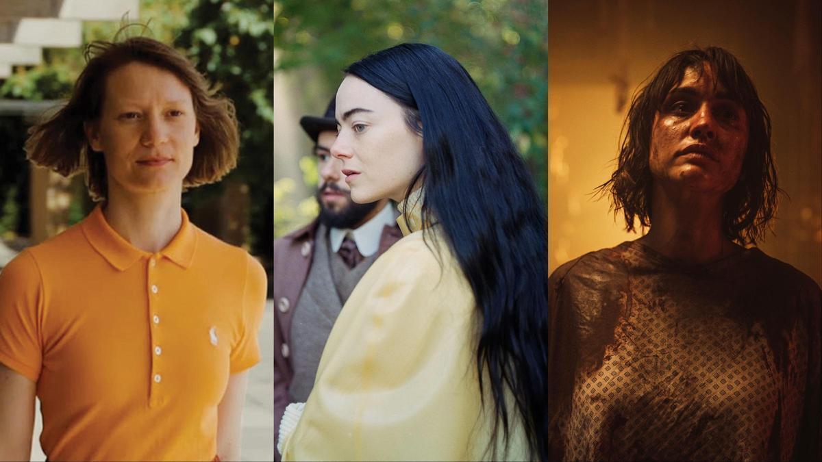 De izquierda a derecha, imágenes de ’Club Zero’, ’Poor things’ y ’30 monedas’.
