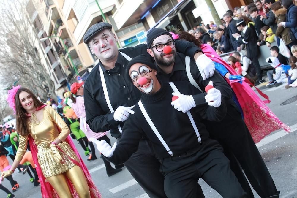 Sa Rua: Am Sonntagnachmittag (26.2.) erreichte der Karneval auf Mallorca mit dem Faschingsumzug durch Palma seinen Höhepunkt.