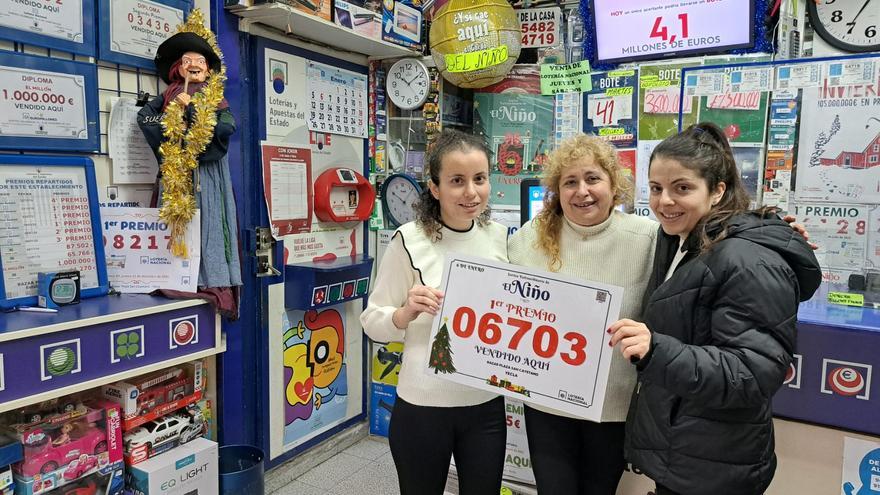 06703: el primer premio de la Lotería del Niño cae en el Perolo y en Yecla