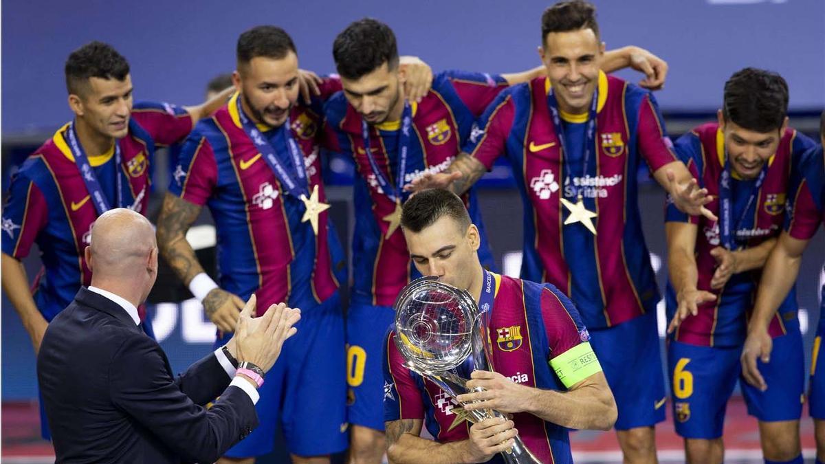 El Barça ganó su tercera Champions en octubre en el Palau