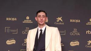 Enric Auquer posa para los fotógrafos a su llegada a la 39.ª edición de los Premios Goya
