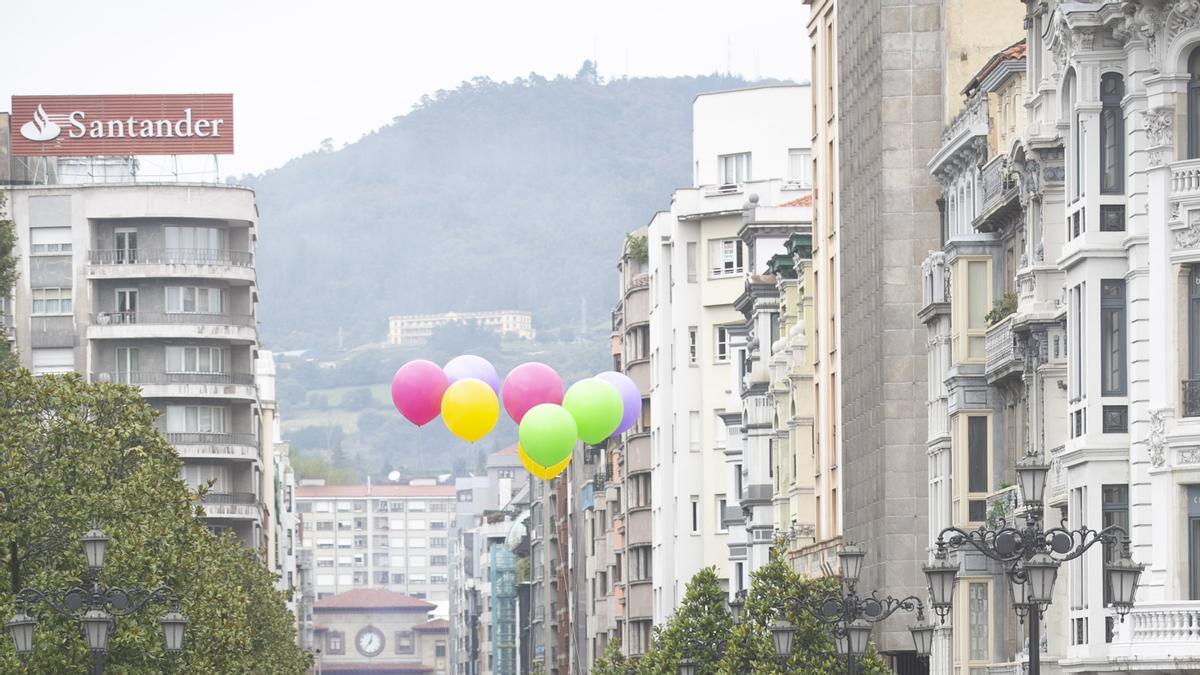 Los partidarios de la cooficialidad del asturiano se manifiestan en Oviedo