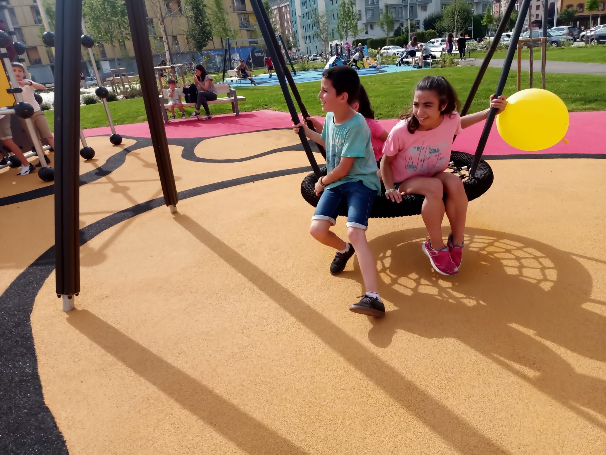 Inauguración del parque de la Mayacina, en Mieres